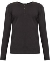 Lemaire - Ribbed Top With Long Sleeves - Lyst