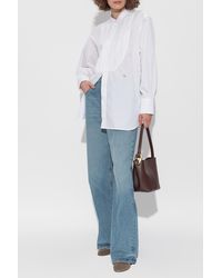 Victoria Beckham - Shirt With Stand-Up Collar - Lyst