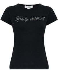 Sporty & Rich - T-Shirt From The "Rich Girl Drop" Collection - Lyst