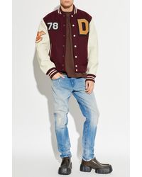 DIESEL - 'L-Arry' Bomber Jacket - Lyst
