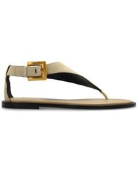 Balmain - "Anthem" Suede Sandals - Lyst