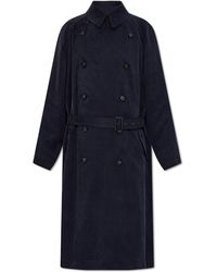 Giorgio Armani - 'sustainable' Collection Trench Coat, - Lyst