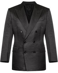 Tom Ford - Silk Blazer With A Polka Dot Pattern - Lyst