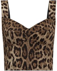 Dolce & Gabbana - Top With Animal Motif - Lyst
