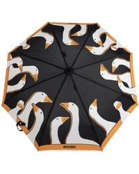 Moschino - Folding Umbrella With Print - Lyst