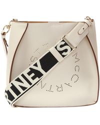 Stella McCartney - Shoulder Bag With Perforated Logo - Lyst