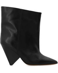 Isabel Marant - Miyako Leather Ankle Boots - Lyst