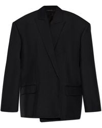 Balenciaga - Blazer With Wool Finish - Lyst