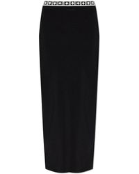Versace - Skirt With Back Slit - Lyst