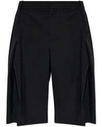 CASABLANCA - Wool Shorts With Pleats - Lyst