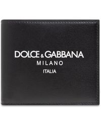 Dolce & Gabbana - Leather Wallet With Logo - Lyst