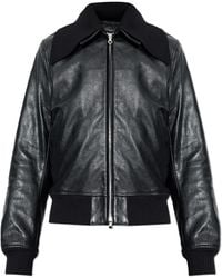 Our Legacy - Leather Jacket With Detachable Collar - Lyst
