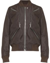 Rick Owens - 'Bomber' Style Denim Jacket - Lyst