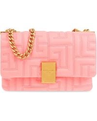 Balmain - Quilted Shoulder Bag '1945 Small' - Lyst