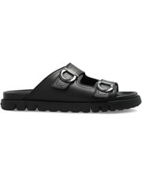Ferragamo - Leather Slides Colly - Lyst