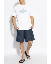 Givenchy - Logo Pattern Shorts - Lyst