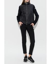 Moncler - Cardigan With Down Filling - Lyst