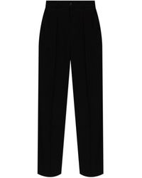 Balenciaga - Loose-Fit Crease Trousers - Lyst