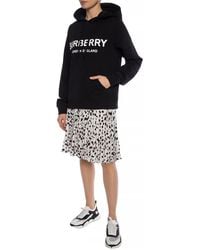 Burberry Logo Hooded Sweatshirt - Black
