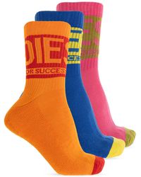 DIESEL - Three-Pack Of Socks 'Skm-Ray-Threepack' - Lyst