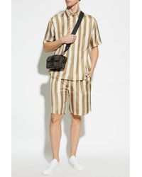 Fendi - Silk Shirt With Short Sleeves - Lyst
