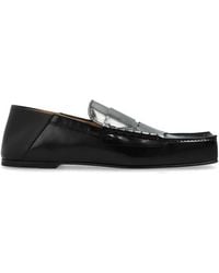 Jacquemus - Square-Toe Leather Loafer Flats - Lyst