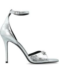 Balenciaga - Leather Heeled Sandals 'City Up' - Lyst