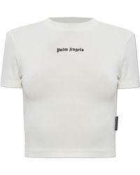 Palm Angels - Short Top With Printed Logo - Lyst