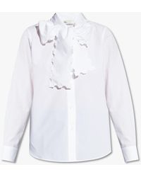 Tory Burch - Shirt With Tie Detail - Lyst