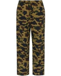 A Bathing Ape - Trousers With A Camo Motif - Lyst