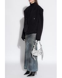 Balenciaga - Denim Skirt With Vintage Effect - Lyst