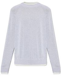 Eleventy - Cotton Sweater With A Crew Neck - Lyst