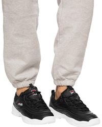 fila black and white shoes