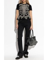 McQueen - High-Waisted Trousers - Lyst