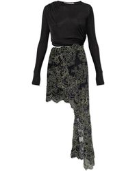 Christopher Esber - Asymmetrical Dress With A Lace Hem - Lyst