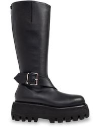 McQueen - Leather Platform Shoes 'Sofa' - Lyst