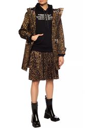 Burberry Leopard-printed Skirt Brown
