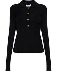 Ganni - Top With Shimmering Sequins - Lyst