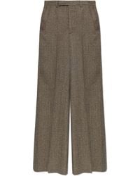 Rick Owens - Wool Wide-Leg Trousers - Lyst
