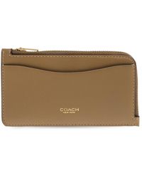 COACH - Leather Card Holder - Lyst
