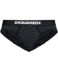 DSquared² - Cotton Briefs With Monogram - Lyst