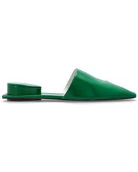 Tory Burch - Leather Heeled Mules "Pierced" - Lyst