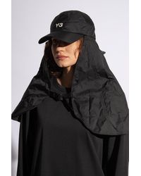 Y-3 - Baseball Cap With Neck Guard, - Lyst