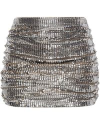 DSquared² - Wool Skirt With Shimmering Sequins - Lyst