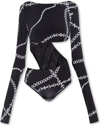 Versace - Bodysuit With Logo - Lyst