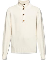 Tom Ford - Sweater With Buttoned Neckline - Lyst