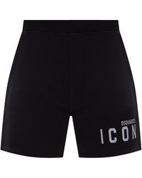 DSquared² Shorts With Logo - Black