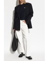 A.P.C. - T-Shirt With Embroidered Logo - Lyst