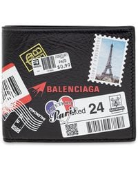 Balenciaga - Leather Wallet With Logo - Lyst
