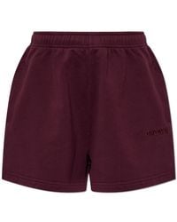 ROTATE BIRGER CHRISTENSEN - Sweat Shorts With Embroidered Logo - Lyst